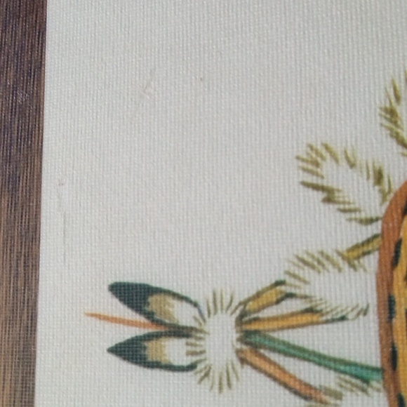 Hopi Signed Decoupage Art Father Spirit Vintage - Picture 11 of 11